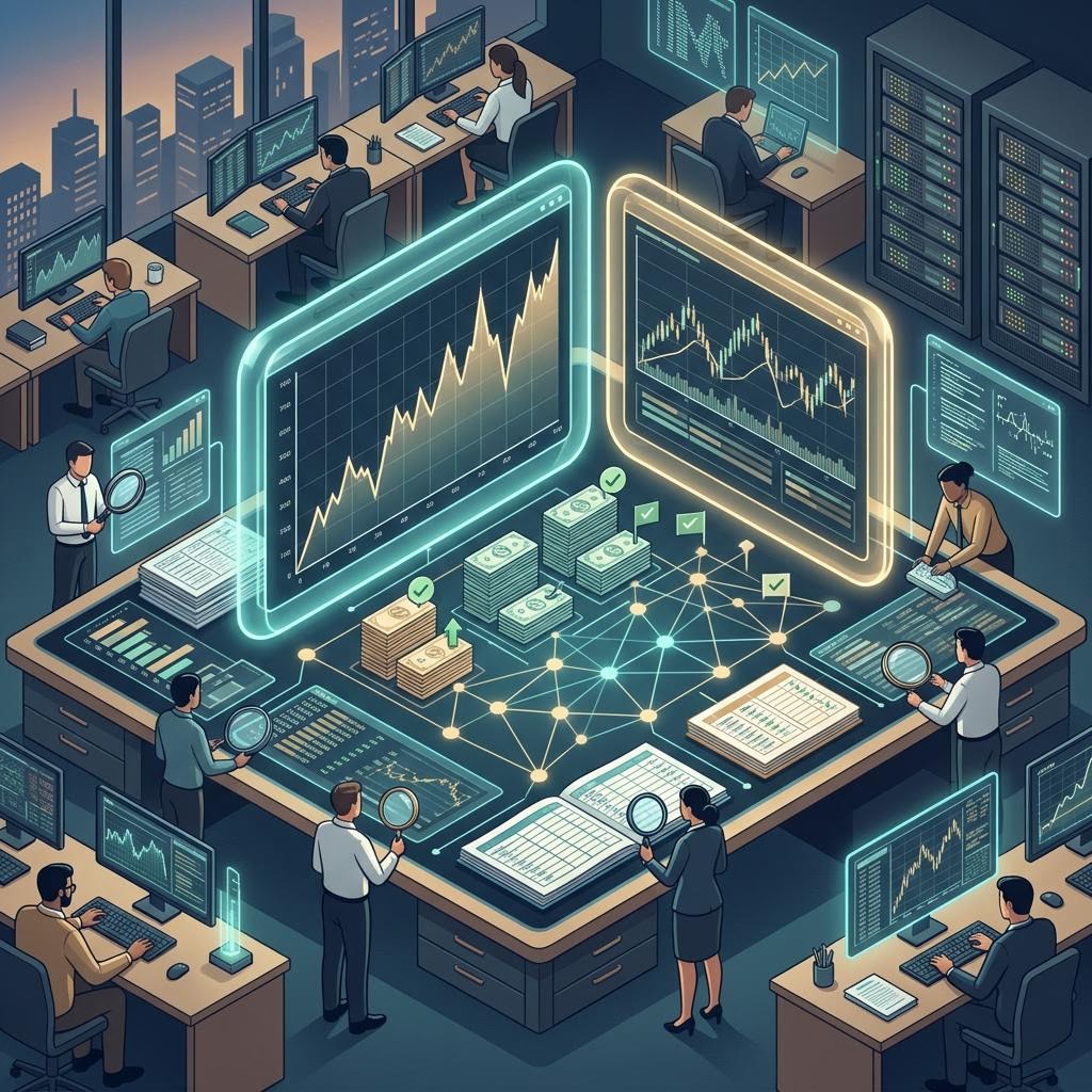 Global trader studying a clock wall showing UTC and broker server time