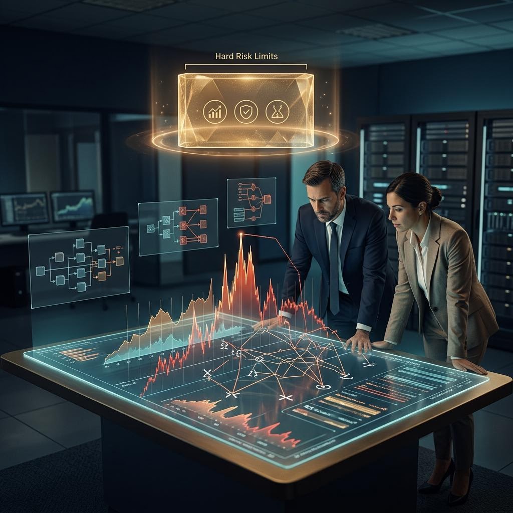 Careful trader comparing a backtest report with a live trade journal
