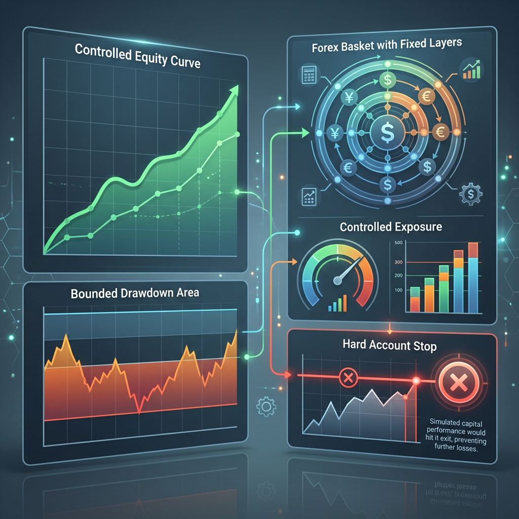 Alpha Capital Group Forex Grid EA controlled performance testing visual