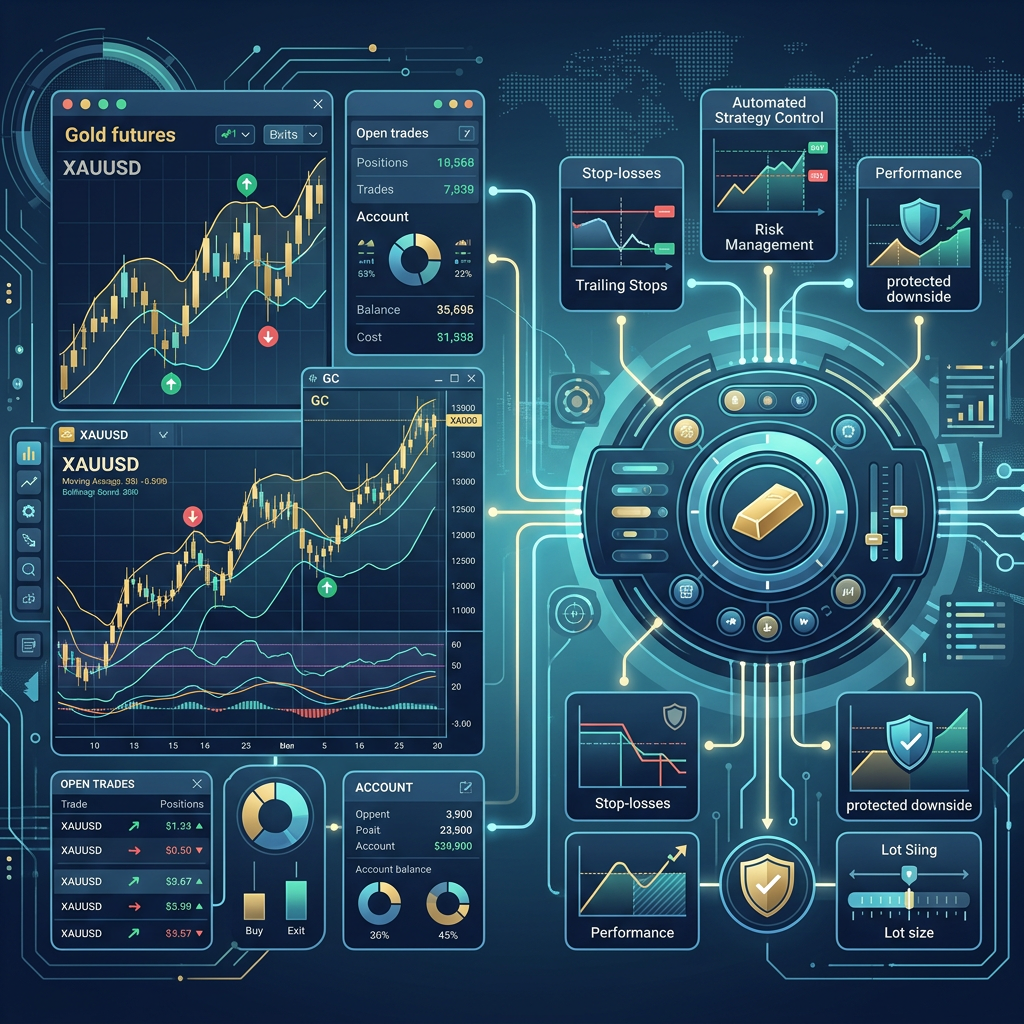 Apex Trader Funding automated trading platform setup for a Gold Futures EA