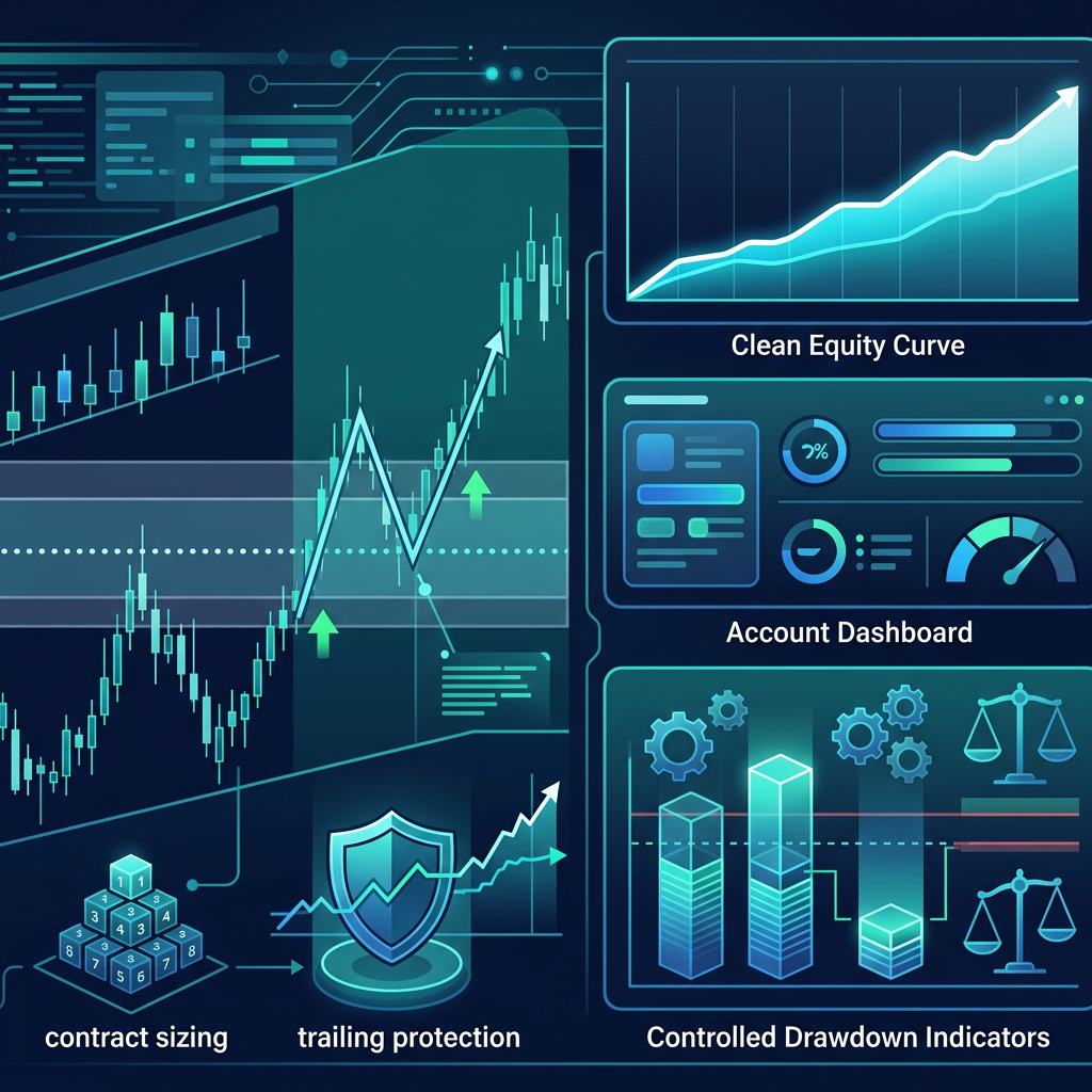 Apex Trader Funding Mean Reversion Futures EA evaluation performance review