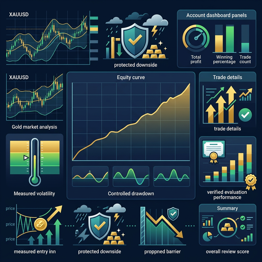Blue Guardian Gold XAUUSD EA evaluation performance review