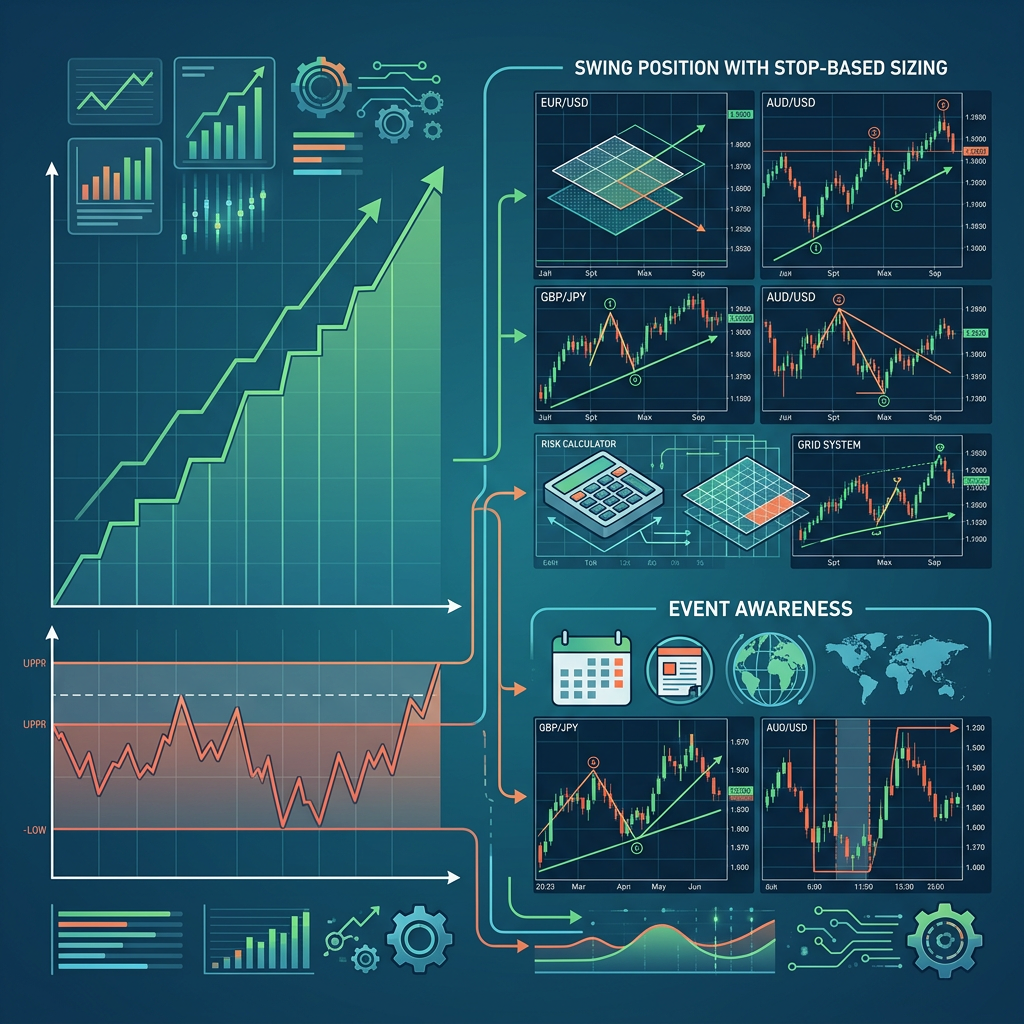 E8 Funding Swing Trading EA controlled performance testing visual