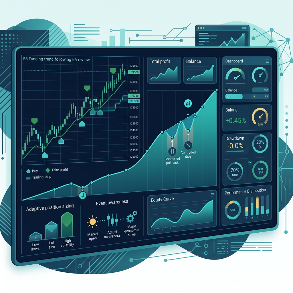 E8 Funding Trend Following EA evaluation performance review