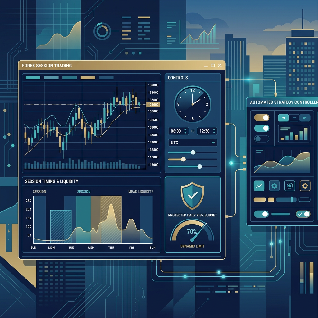 FTMO automated trading platform setup for a Session Trading EA