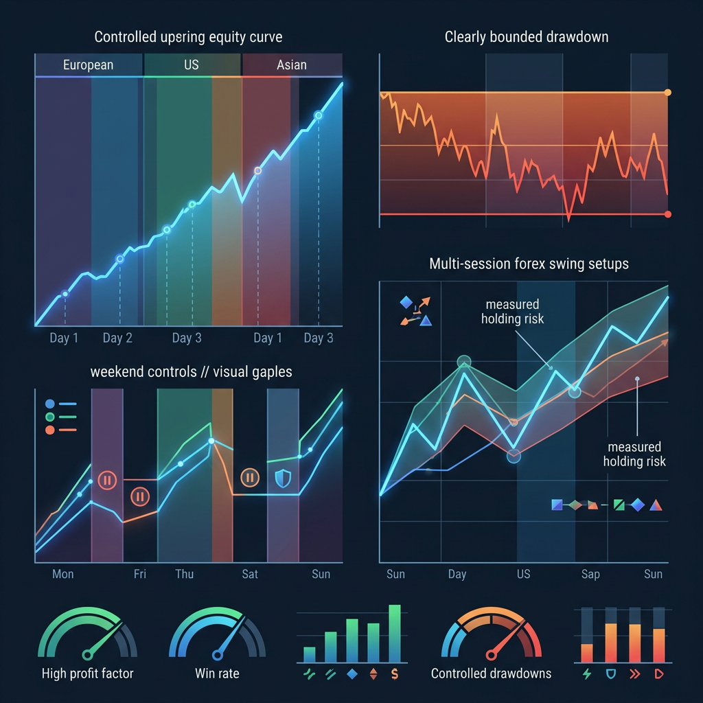 FTMO Swing Trading EA controlled performance testing visual