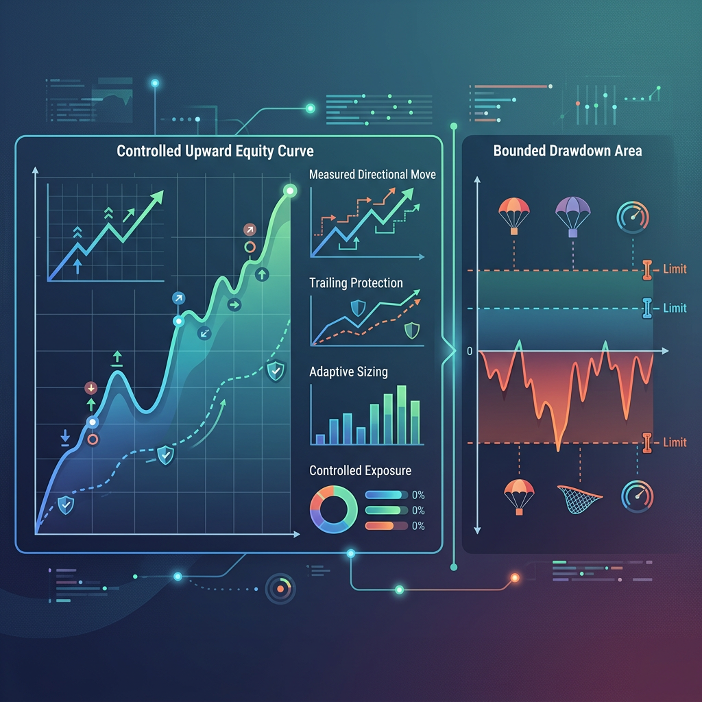 FundedNext Trend Following EA controlled performance testing visual