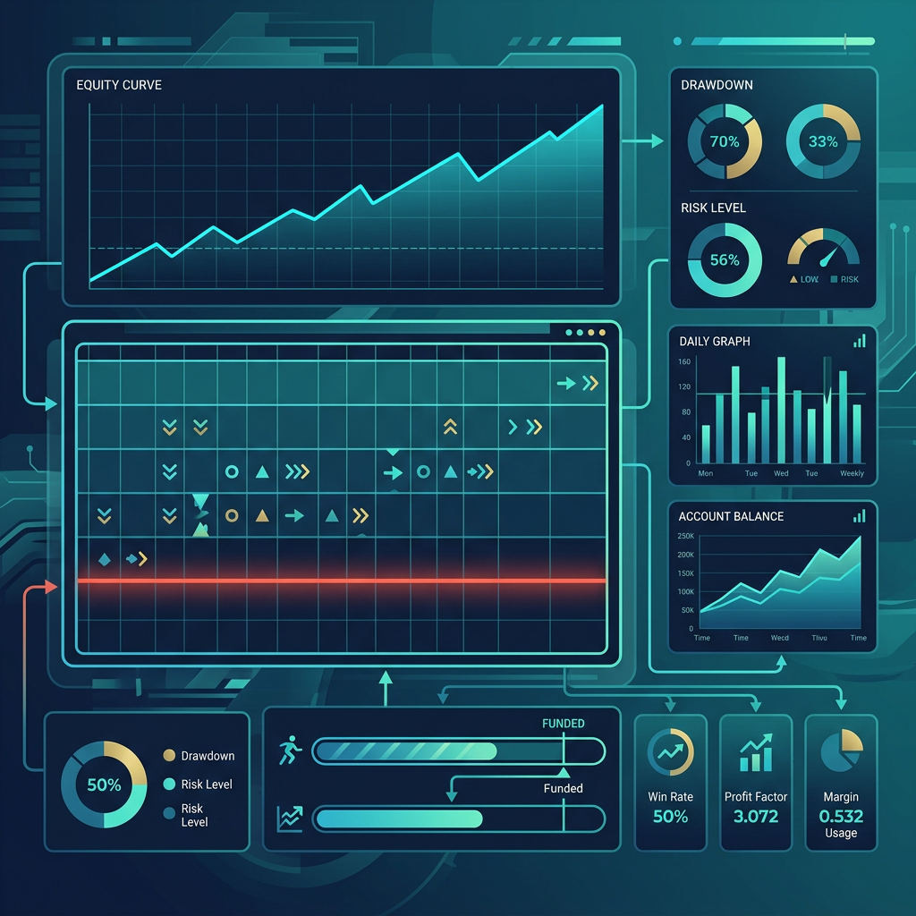 The Funded Trader Grid EA evaluation performance review