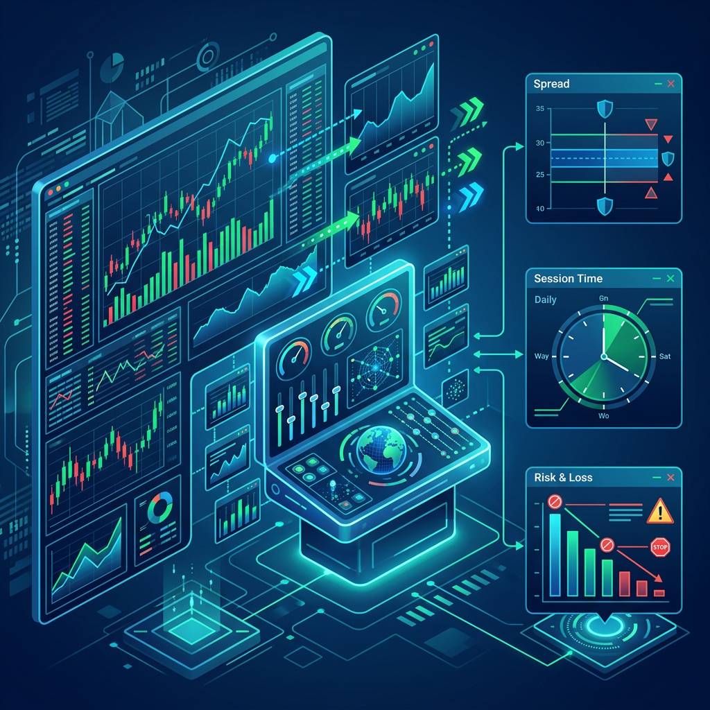Funding Pips automated trading platform setup for a Scalping EA