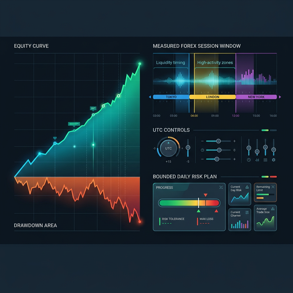 Funding Pips Session Trading EA controlled performance testing visual