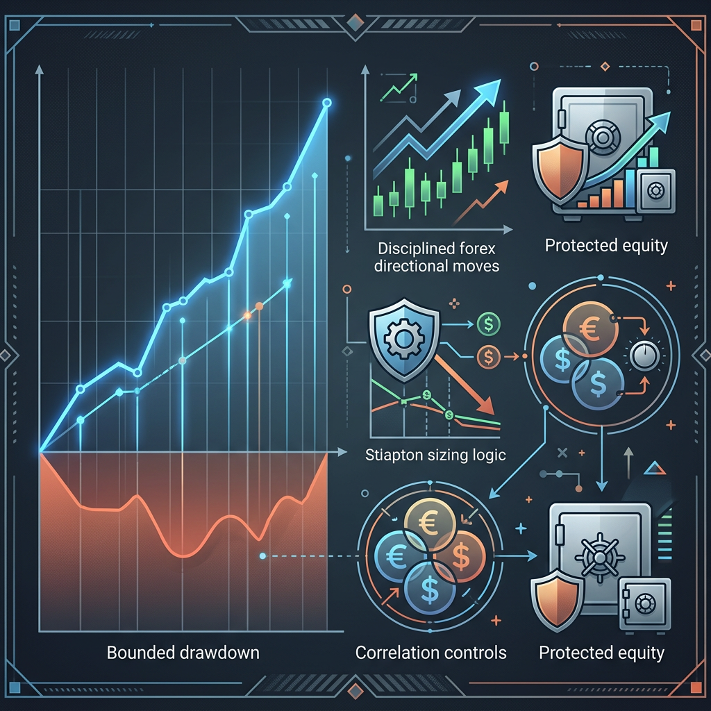 Funding Pips Trend Following EA controlled performance testing visual