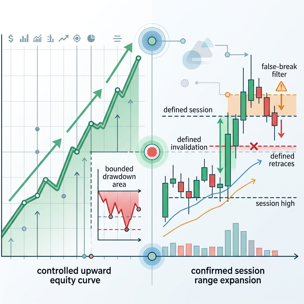 The5ers Breakout EA controlled performance testing visual
