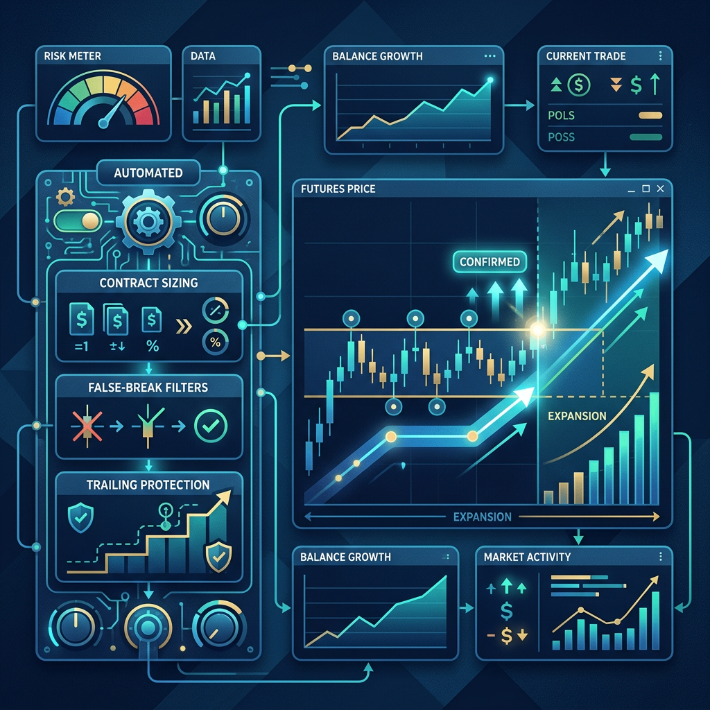 Topstep automated trading platform setup for a Futures Breakout EA