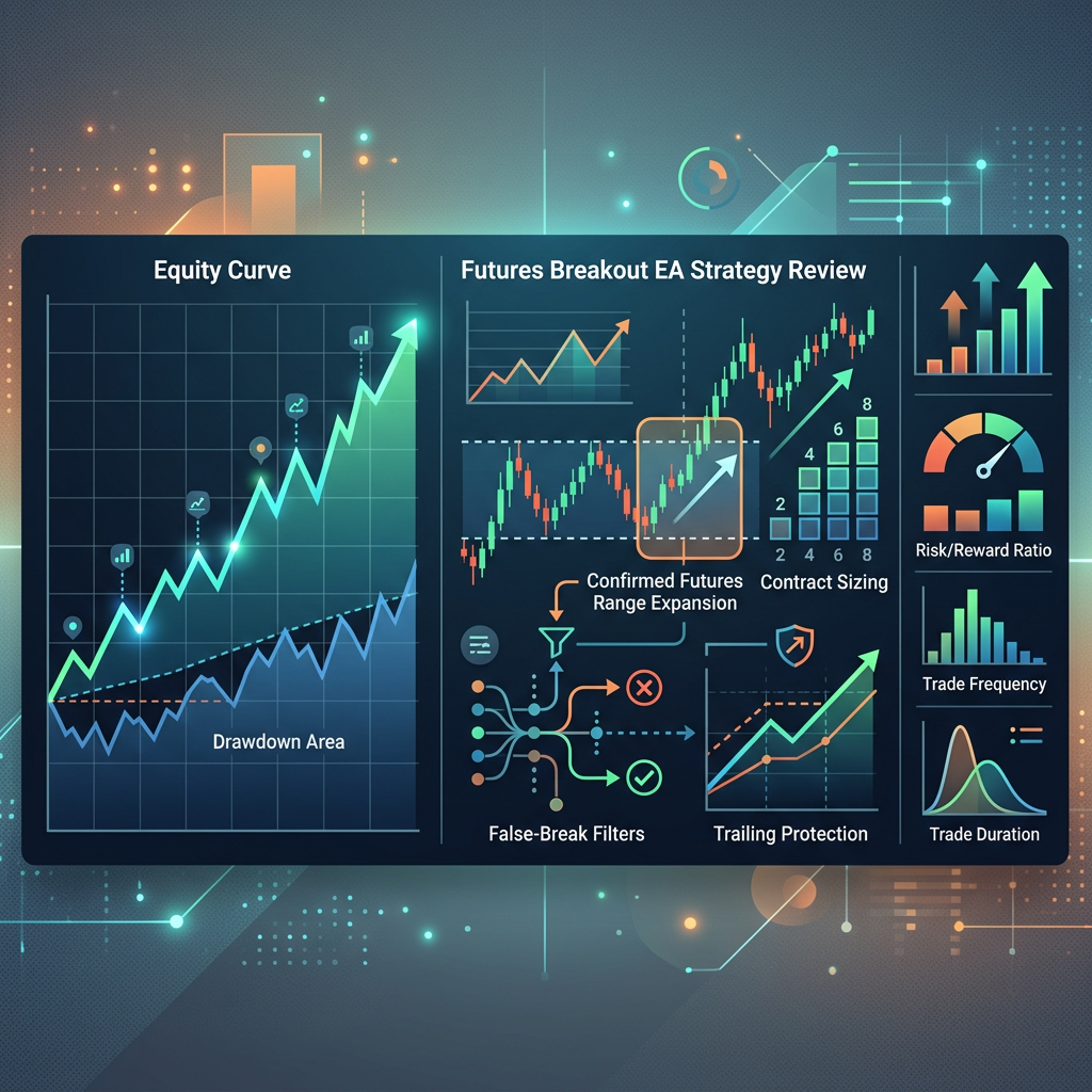 Topstep Futures Breakout EA controlled performance testing visual