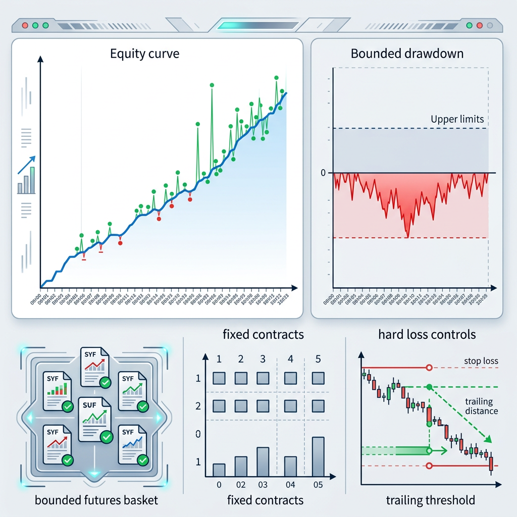 Topstep Futures Grid EA controlled performance testing visual