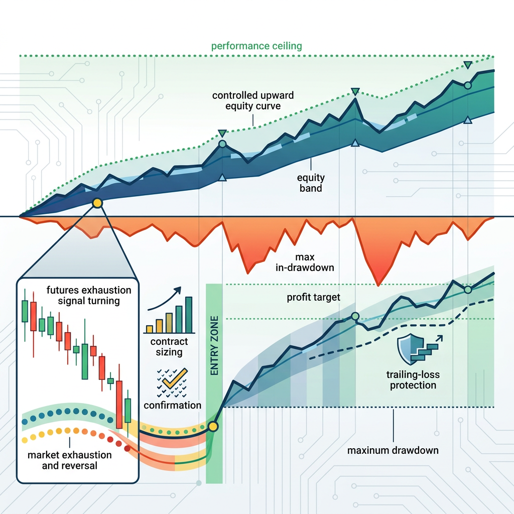 Topstep Futures Reversal EA controlled performance testing visual