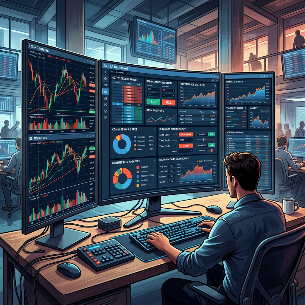 Topstep automated trading platform setup for a Futures Scalping EA