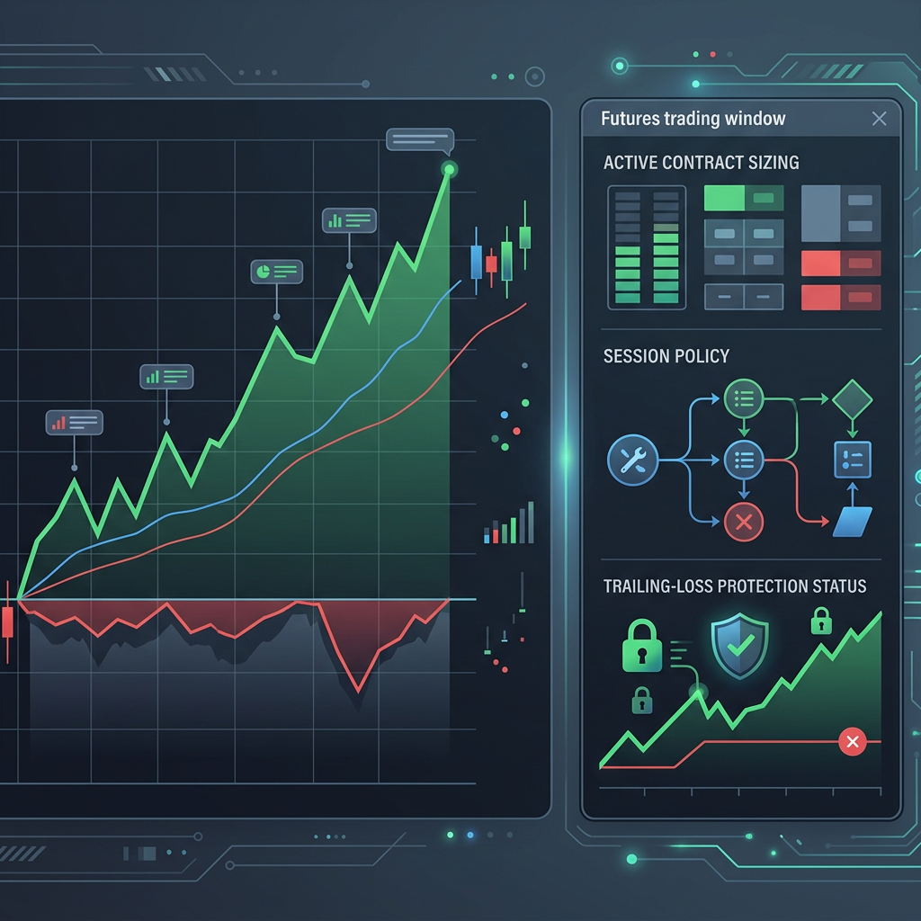 Topstep Futures Session EA controlled performance testing visual